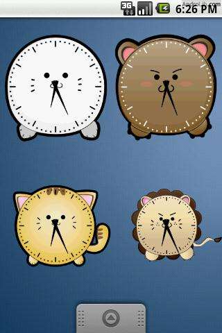 超可爱老虎时钟 Cute Tiger Clock Widget 2x2